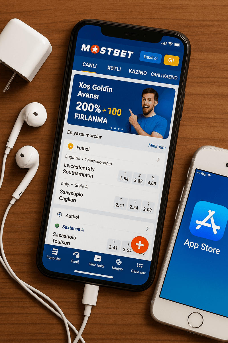 Mostbet tətbiqində xoş gəldin bonusu 200% və 100 fırlanma təklifi